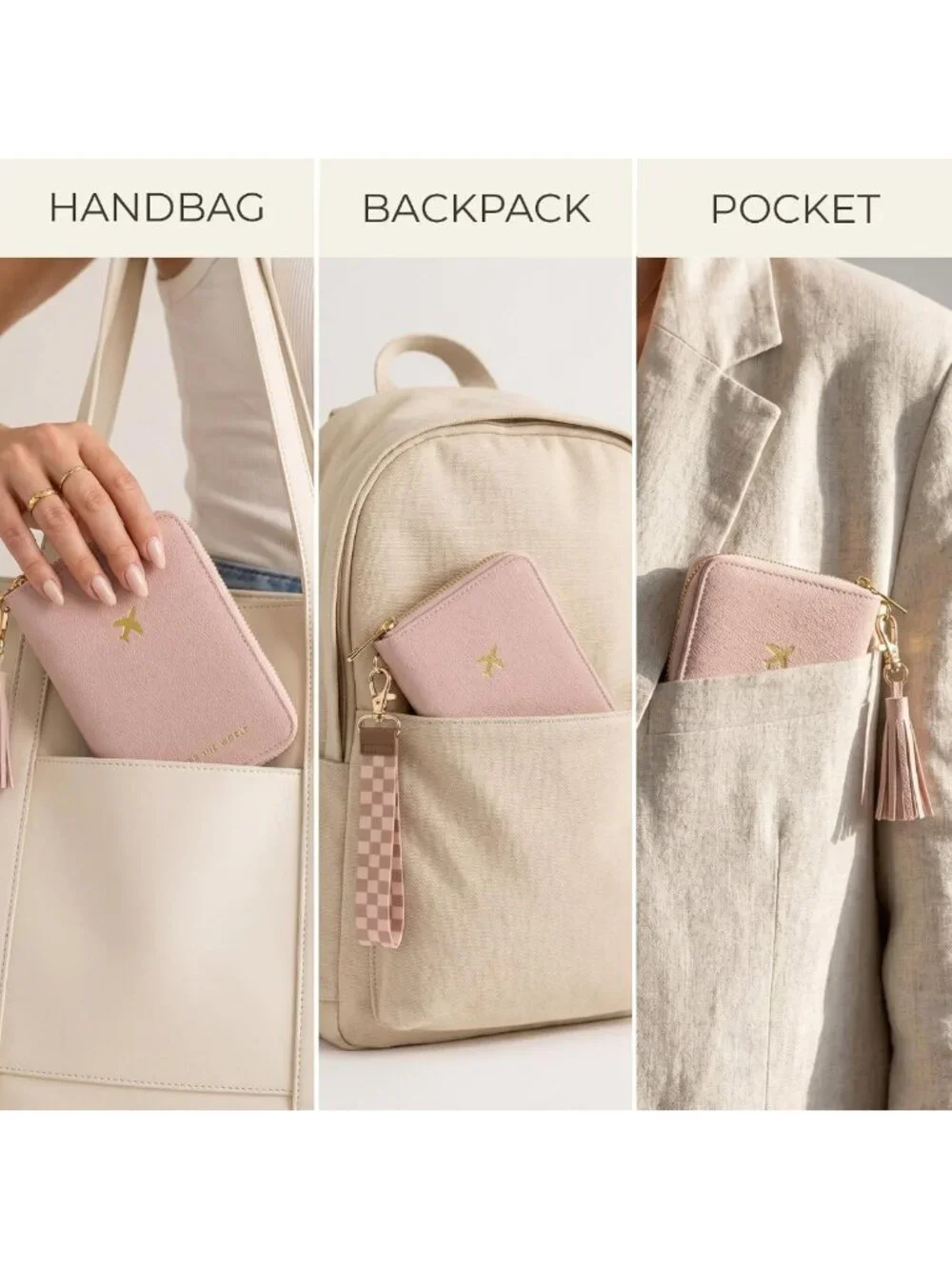 Stylish Travel Wallet & Passport Holder with Wristlet Strap - Perfect for